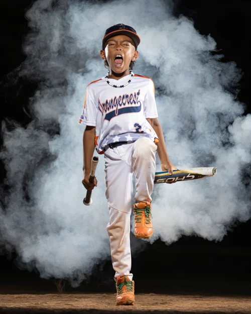 Youth baseball player